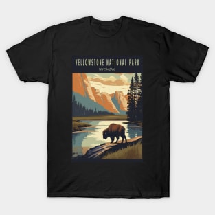 Yellowstone National Park Vintage Poster T-Shirt